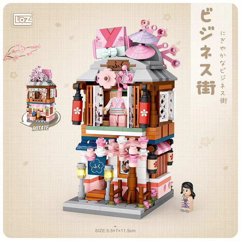 Kimono Clothing Shop | LOZ 1655 Building Bricks Mini Street Set for Ages 10 