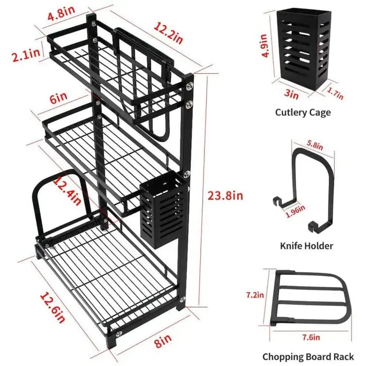 Kitchen Countertop Freestanding Shelf Organizer