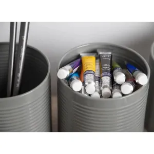 KitchenCraft Storage Canisters Set of 3, 1 L, Grey