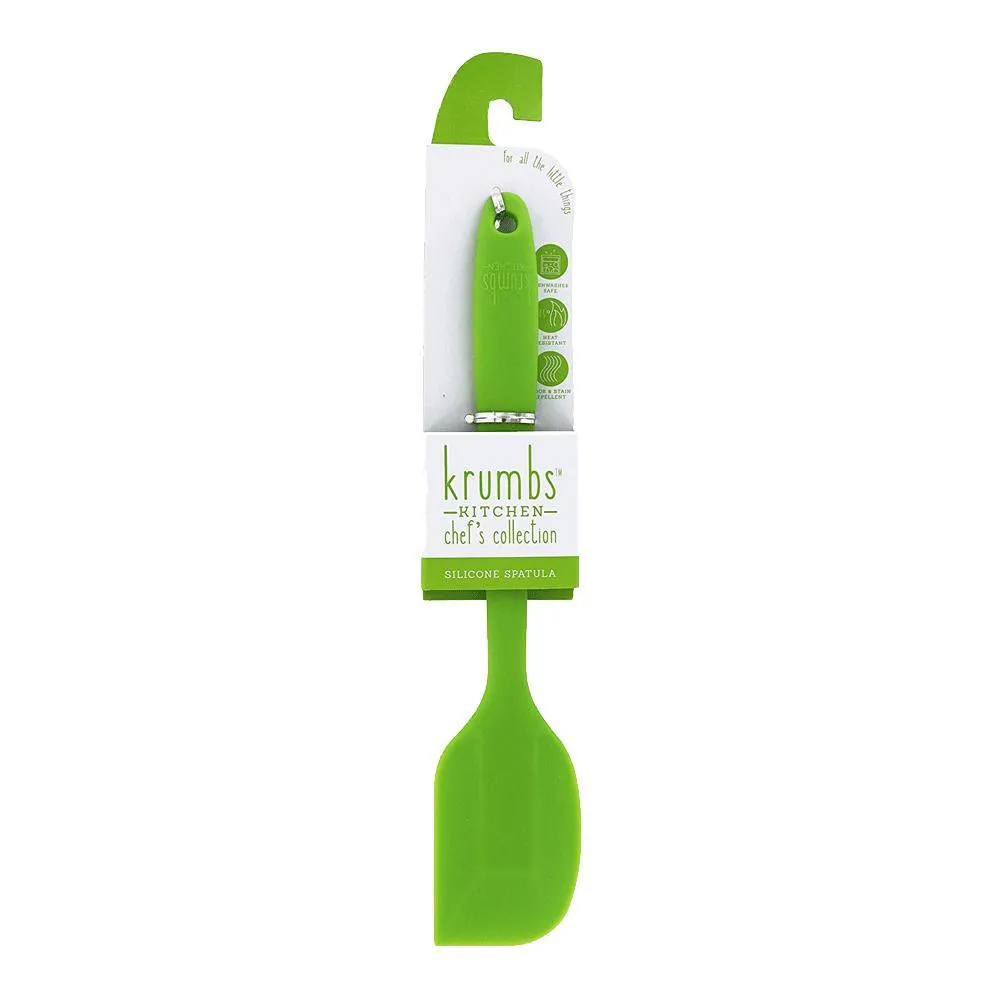Krumbs Kitchen Chef's Collection Silicone Spatula, Green