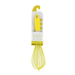 Krumbs Kitchen Chef's Collection Silicone Whisk, Yellow