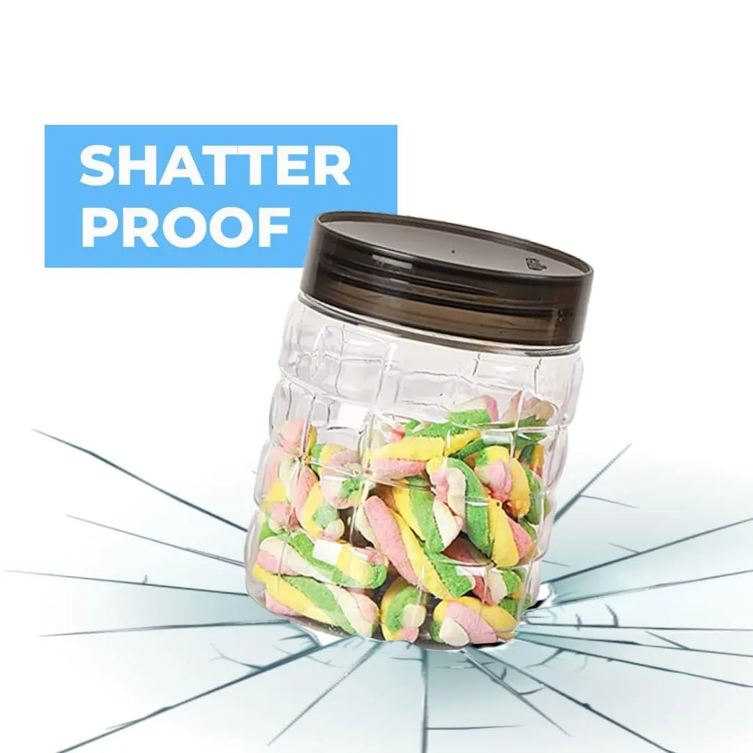 Kuber Industries Set of 24 Plastic Container Set | 1000ml, 500ml, 200ml I PET, Food Grade Plastic, 100% BPA Free | Airtight Container Set for Kitchen Storage |Small to Large, Transparent (Pack Of 2)