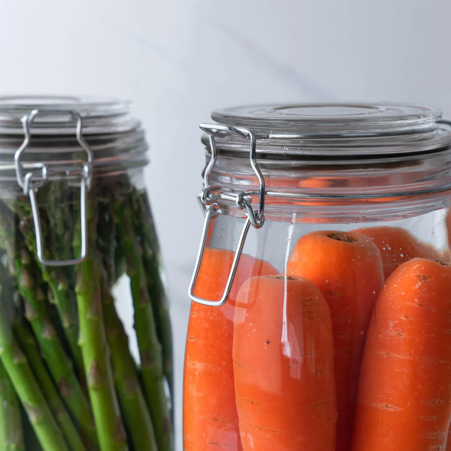 Large Glass Storage Jar Seals - Pack of Six - By Argon Tableware