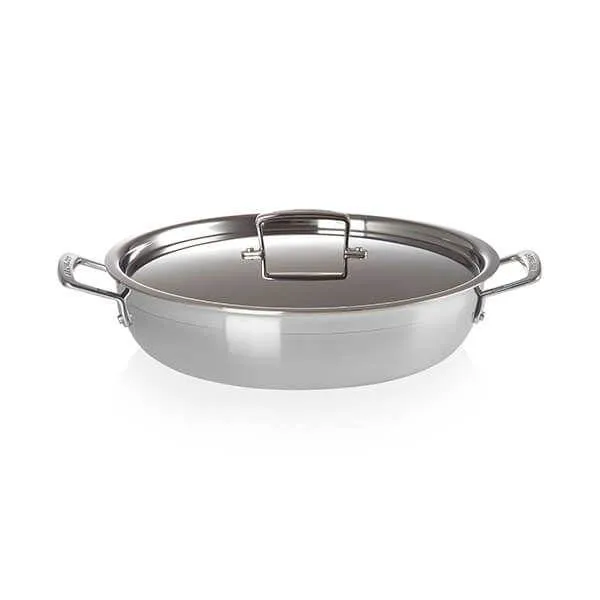 Le Creuset 3-ply Stainless Steel 30cm Non Stick Shallow Casserole