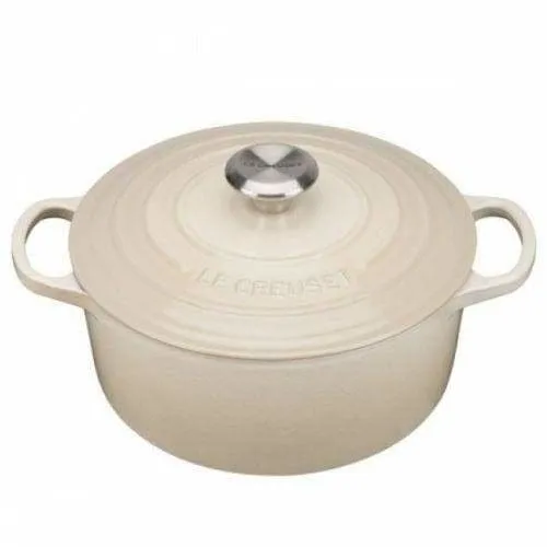 Le Creuset Signature Cast Iron Round Casserole Almond
