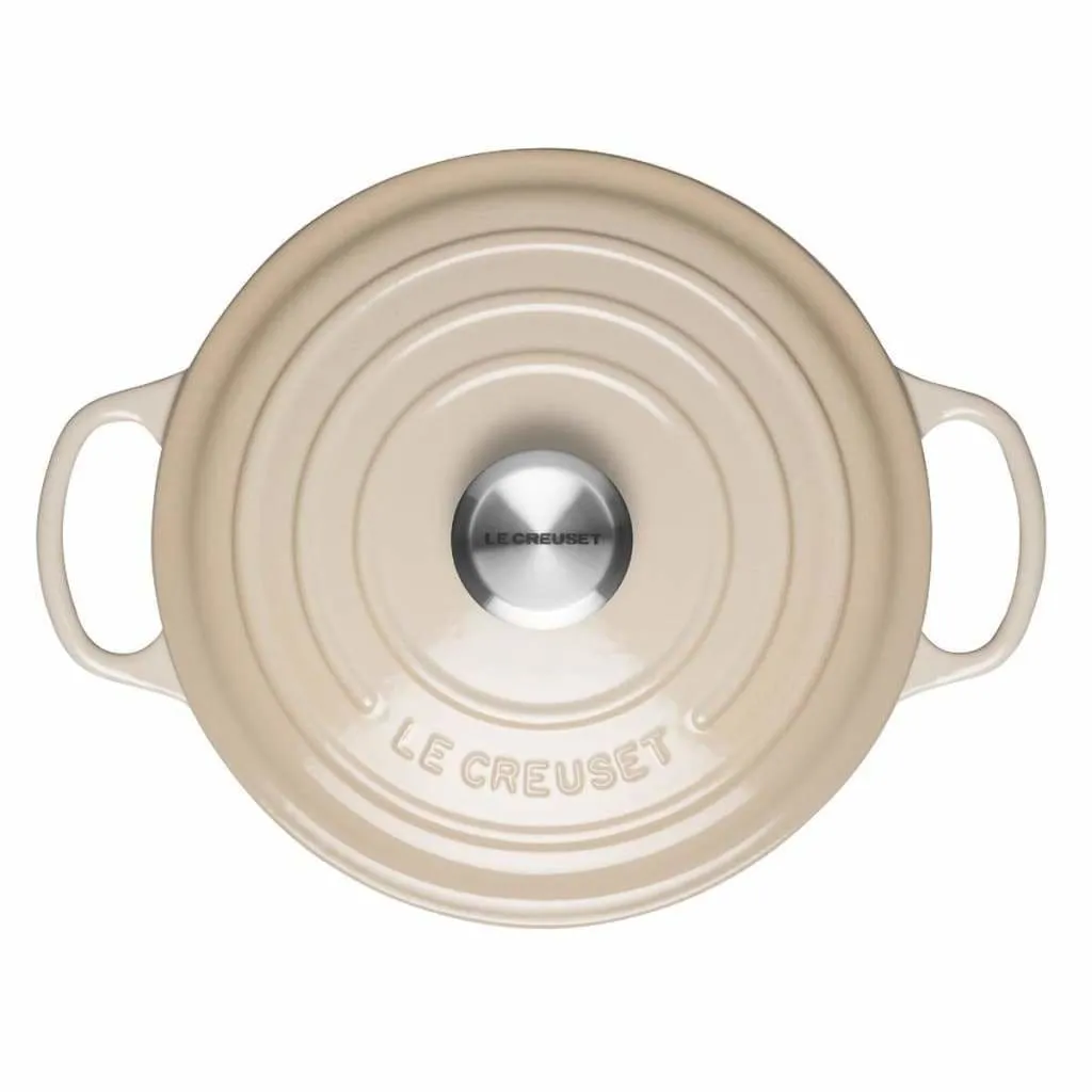 Le Creuset Signature Cast Iron Round Casserole Almond
