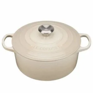 Le Creuset Signature Cast Iron Round Casserole Almond
