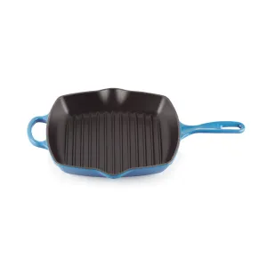 Le Creuset Signature Cast Iron Square Grillit 26cm Azure