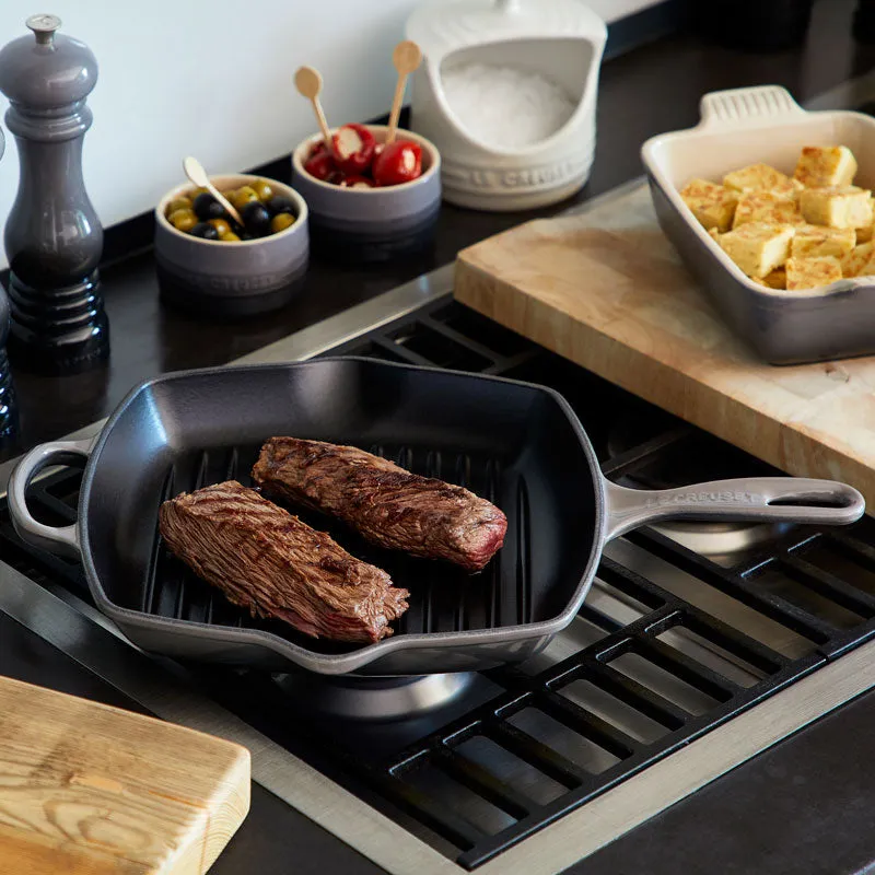 Le Creuset Signature Cast Iron Square Grillit 26cm Flint