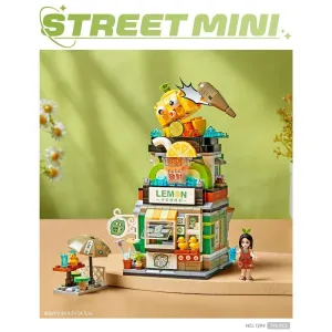 Lemon Tea Shop | LOZ 1294 Building Bricks Mini Street Food Set for Ages 10 