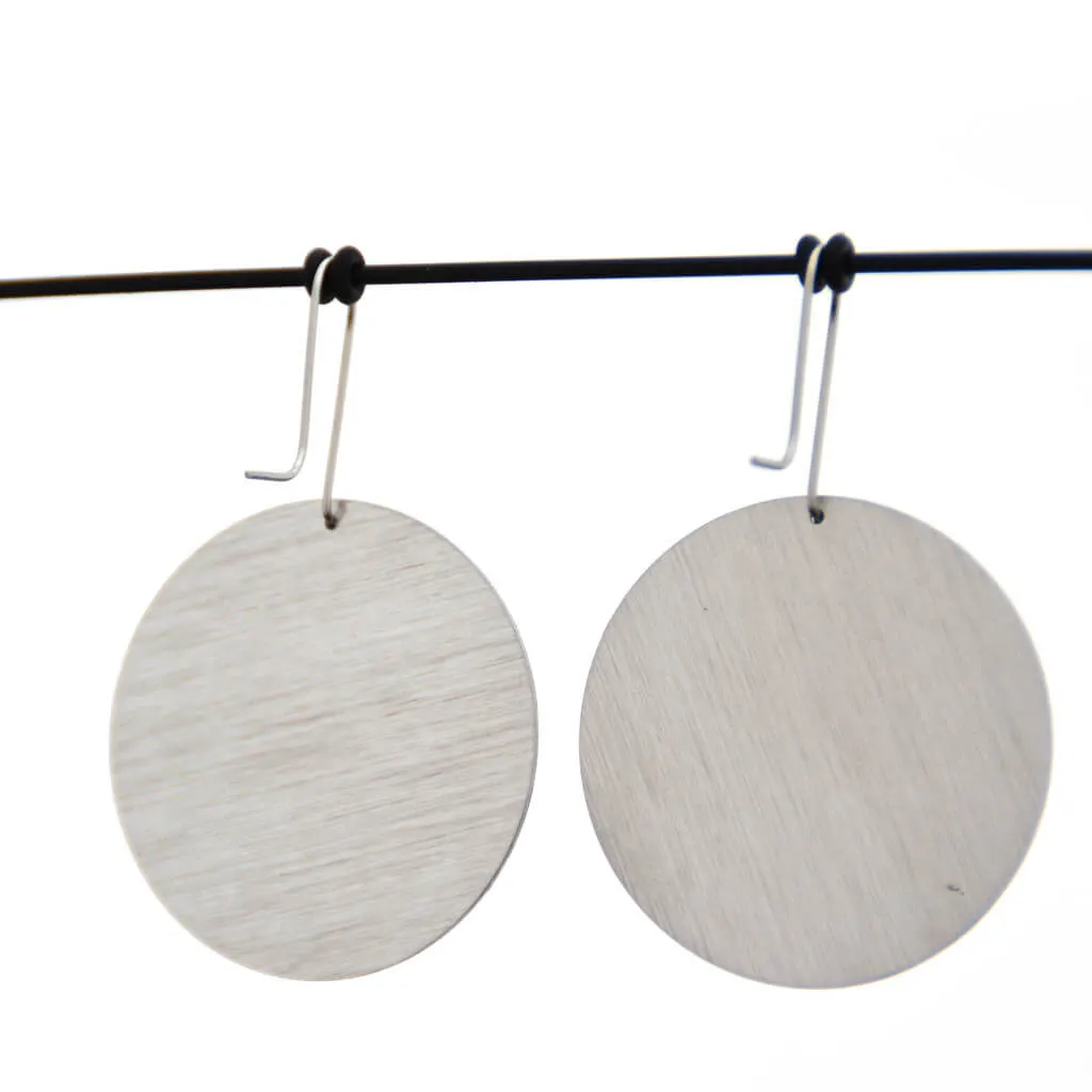 Luscious leafy lines - Birds Nests For Hair - large circle shepherds hook earrings