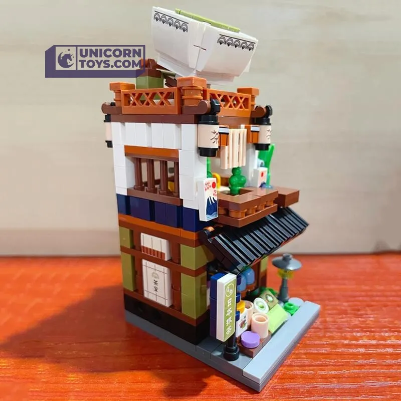Matcha Tea Cake Shop | LOZ 1656 Building Bricks Mini Street Set for Ages 10 