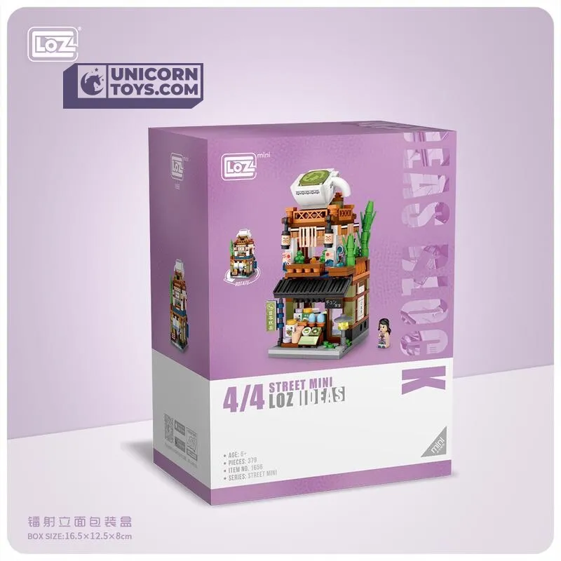 Matcha Tea Cake Shop | LOZ 1656 Building Bricks Mini Street Set for Ages 10 