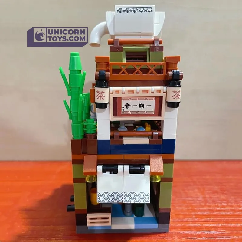 Matcha Tea Cake Shop | LOZ 1656 Building Bricks Mini Street Set for Ages 10 