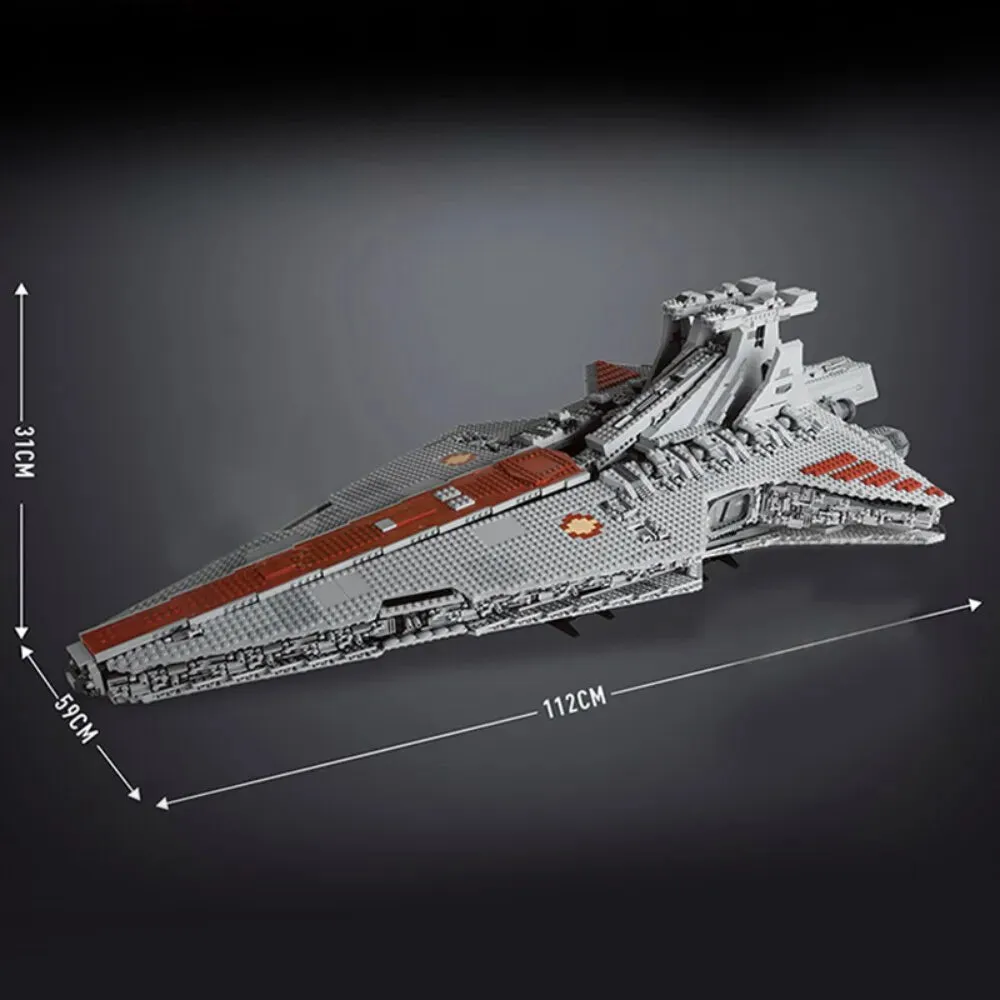 MOC NON  6685pcs Star Toys UCS Venator Republic Attack Cruiser Destroyer Set Buidling Blocks Bricks MOC-0694 Toy  for Kids no Box