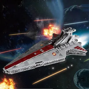 MOC NON  6685pcs Star Toys UCS Venator Republic Attack Cruiser Destroyer Set Buidling Blocks Bricks MOC-0694 Toy  for Kids no Box