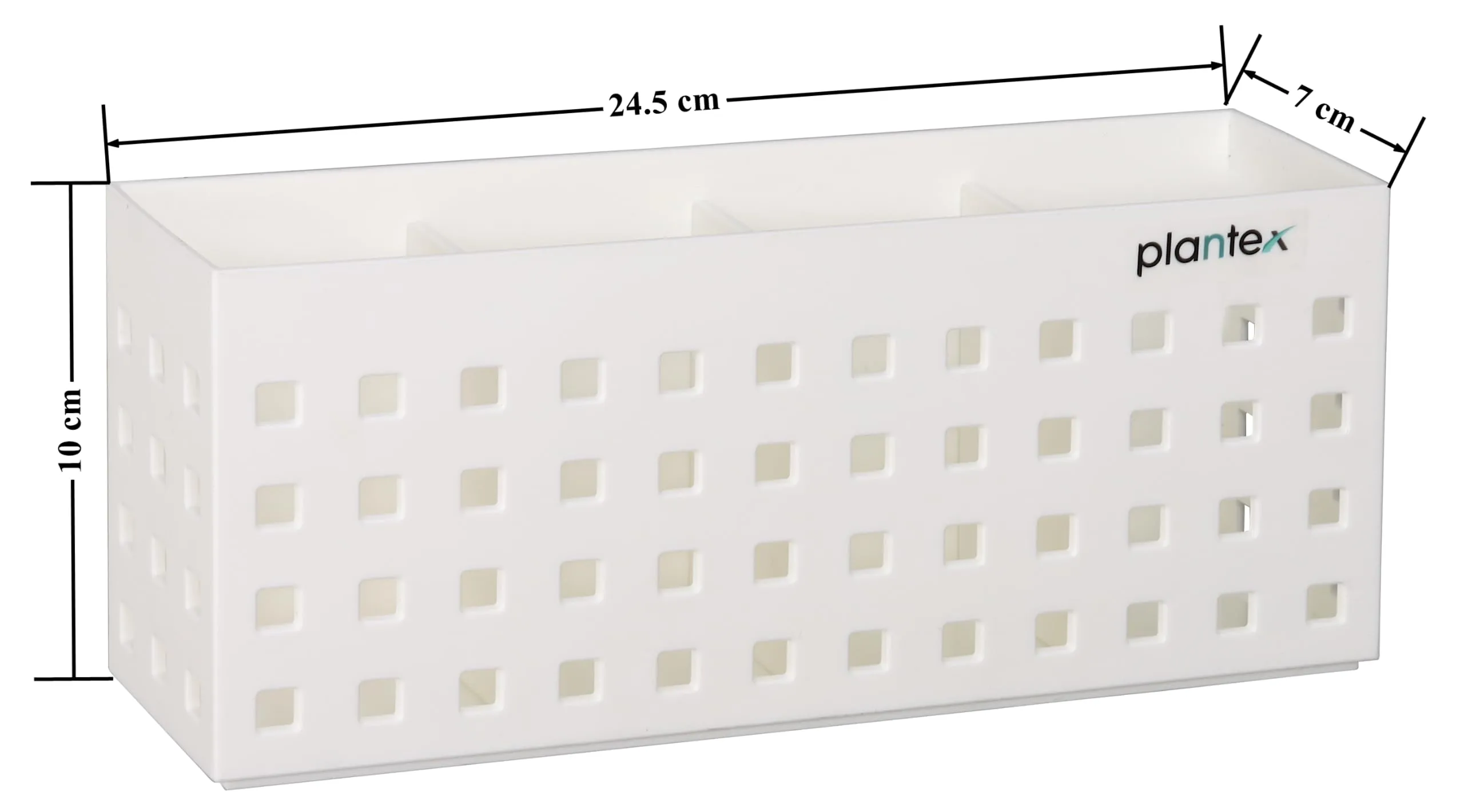 Plantex Magnetic and Self-Adhesive Storage Box for Kitchen/Magnetic Shelf for Fridge Side Organizer Storage Rack/Spice Rack for Kitchen (White)