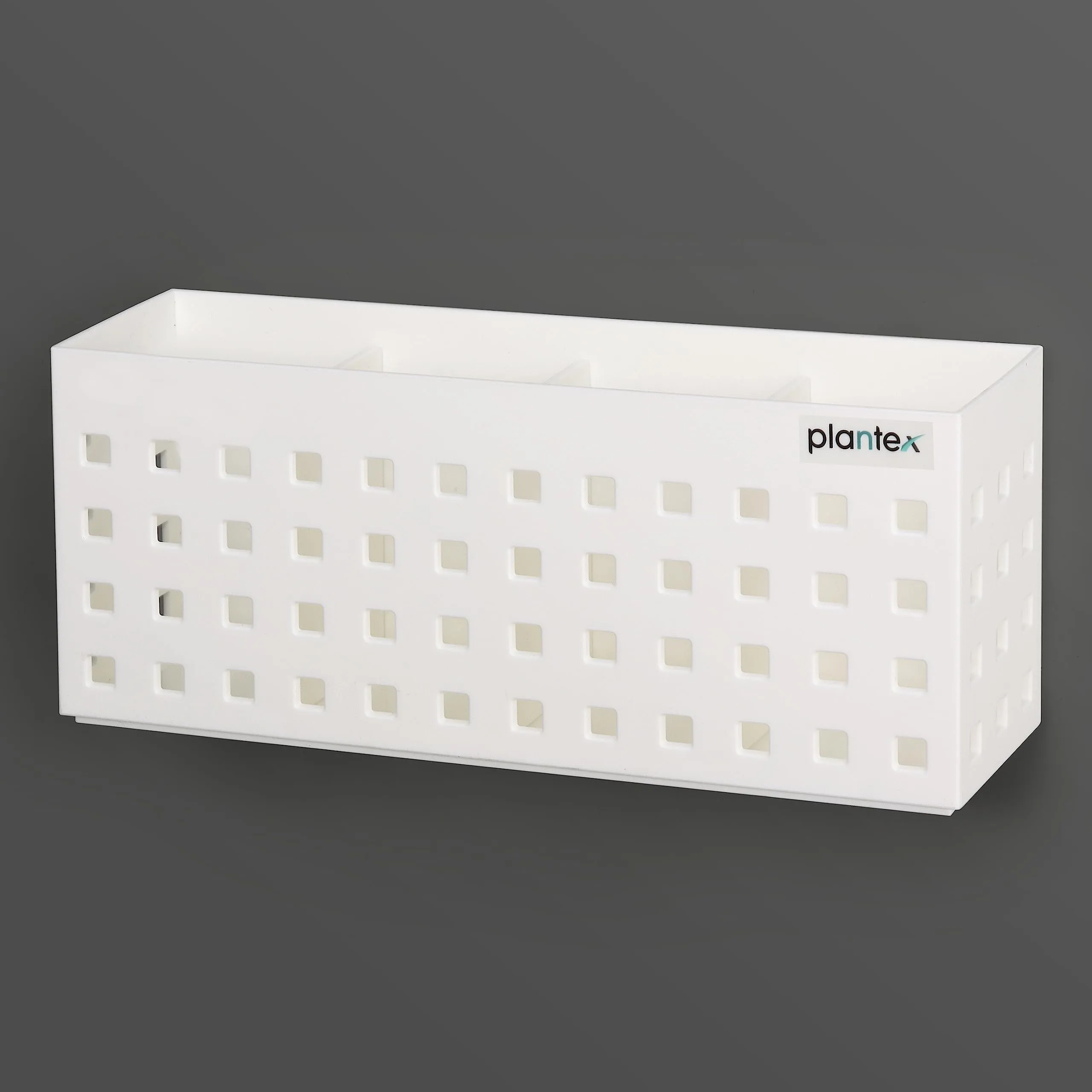 Plantex Magnetic and Self-Adhesive Storage Box for Kitchen/Magnetic Shelf for Fridge Side Organizer Storage Rack/Spice Rack for Kitchen (White)