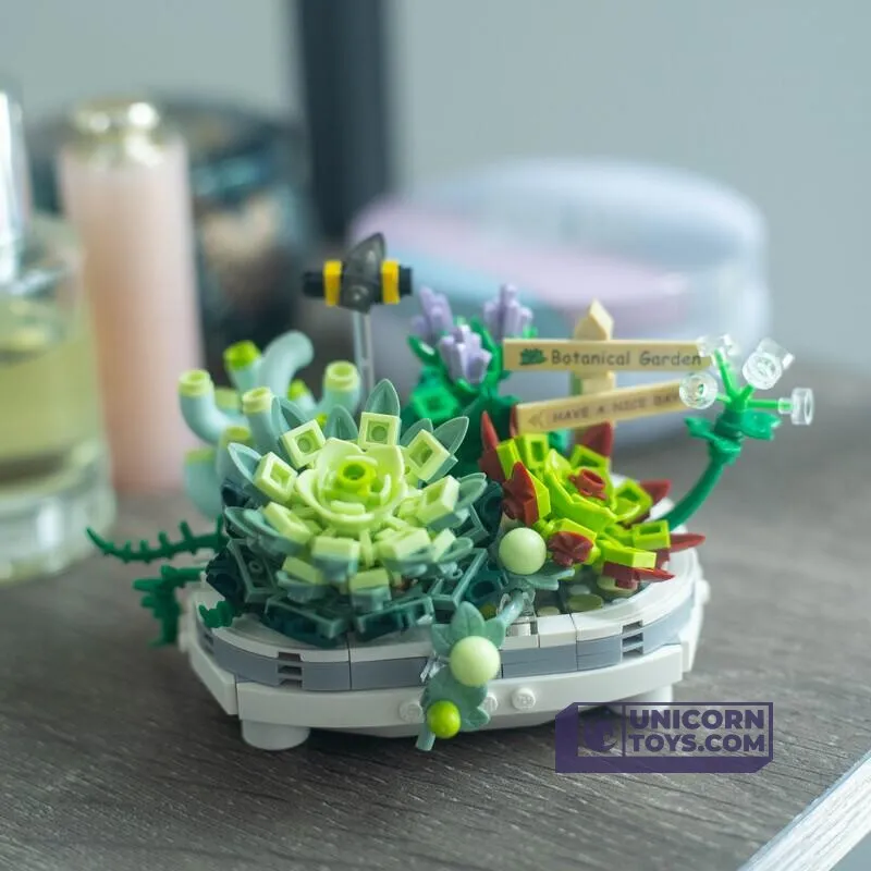 Potted Succulent Plants | LOZ 1660 Mini Block Eternal Plant Pot Set for Ages 10 