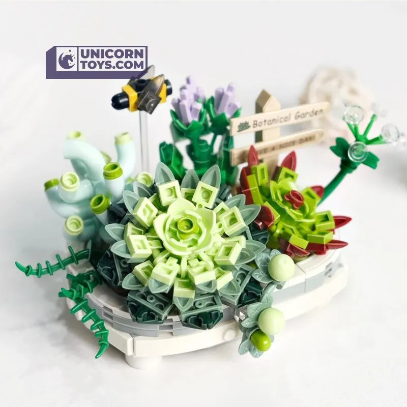 Potted Succulent Plants | LOZ 1660 Mini Block Eternal Plant Pot Set for Ages 10 