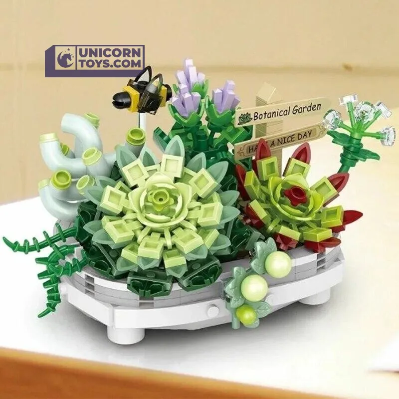 Potted Succulent Plants | LOZ 1660 Mini Block Eternal Plant Pot Set for Ages 10 