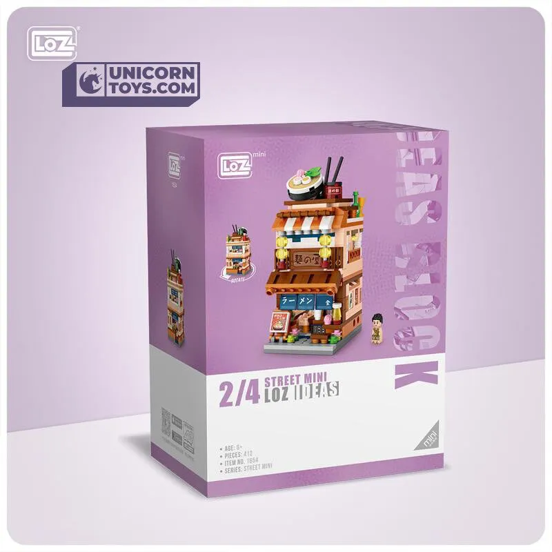 Ramen Noodle Shop | LOZ 1654 Building Bricks Mini Street Set for Ages 10 