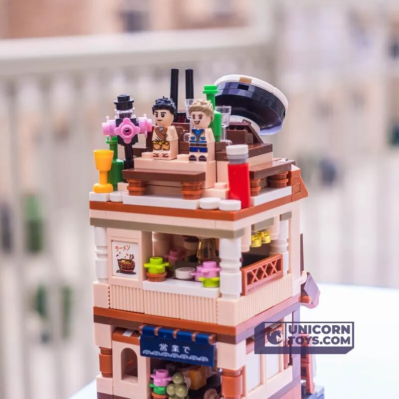 Ramen Noodle Shop | LOZ 1654 Building Bricks Mini Street Set for Ages 10 