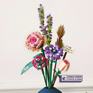 Rose Camellia Lavender Orchid Model | LOZ 1657 Mini Block Eternal Flower Set for Ages 10 
