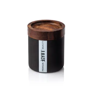 RYOT Black Glass Storage Jar