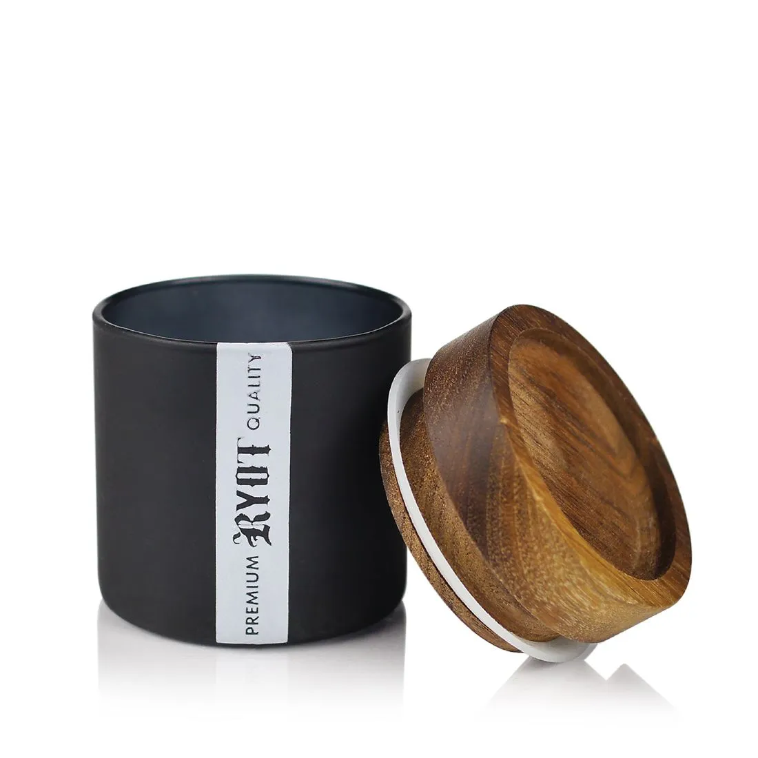 RYOT Black Glass Storage Jar