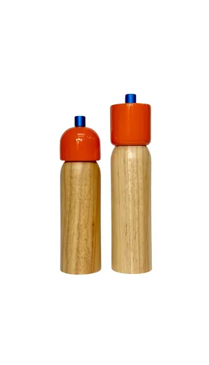 Salt & Pepper Grinder - Orange & Blue