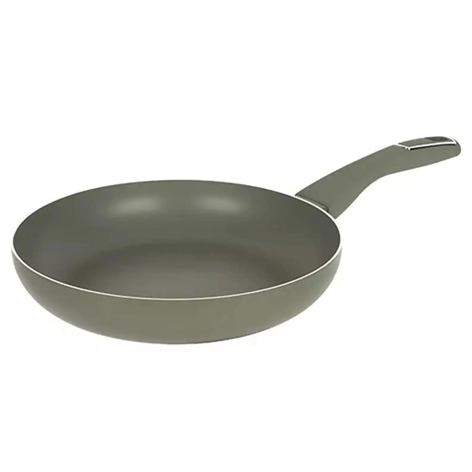 Set of 3 Frying Pans With 3 Utensils Aluminium Non-Stick Green