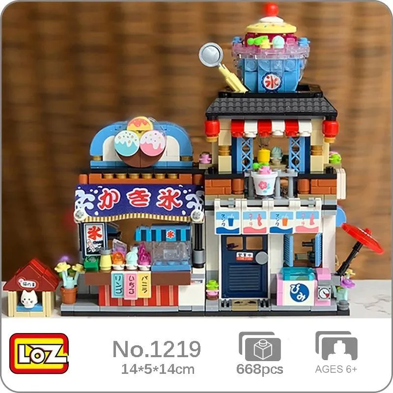 Shaved Ice Shop | LOZ 1219 Building Bricks Mini Street Set for Ages 10 