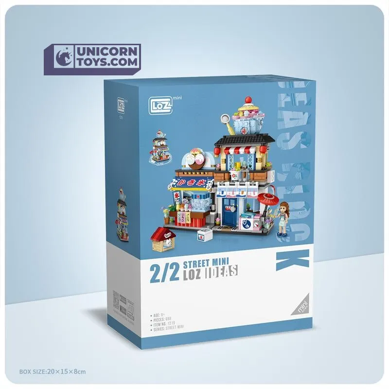 Shaved Ice Shop | LOZ 1219 Building Bricks Mini Street Set for Ages 10 