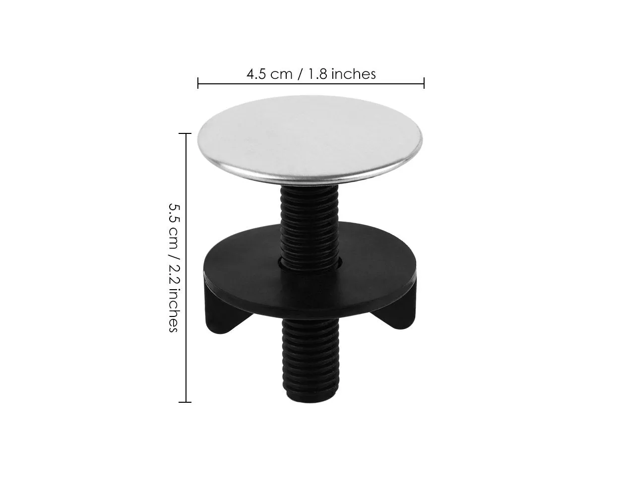Sink Tap Hole Cover 4 Pieces Stainless Steel Kitchen Faucet Hole Plug