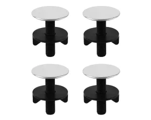 Sink Tap Hole Cover 4 Pieces Stainless Steel Kitchen Faucet Hole Plug