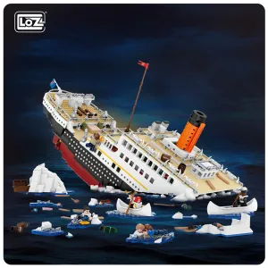 Sinking Titanic | LOZ 1060 Mini Block Movie Scene Set for Ages 14 