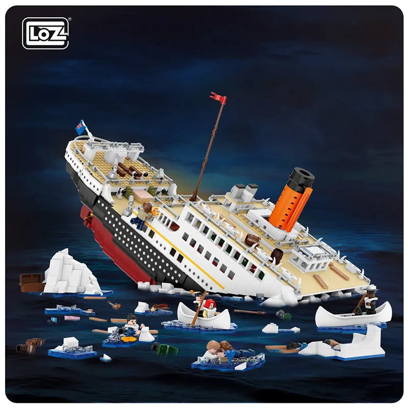 Sinking Titanic | LOZ 1060 Mini Block Movie Scene Set for Ages 14 