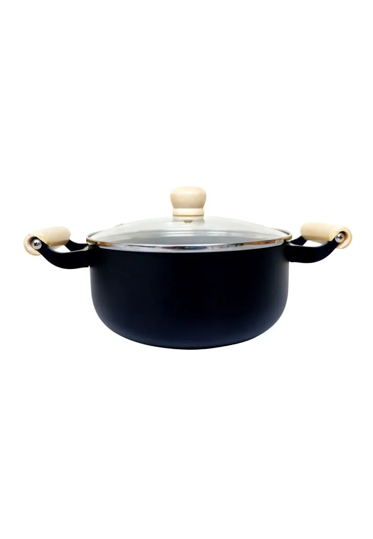 Slique Minimal Collection Ceramic Dutch Oven - Black