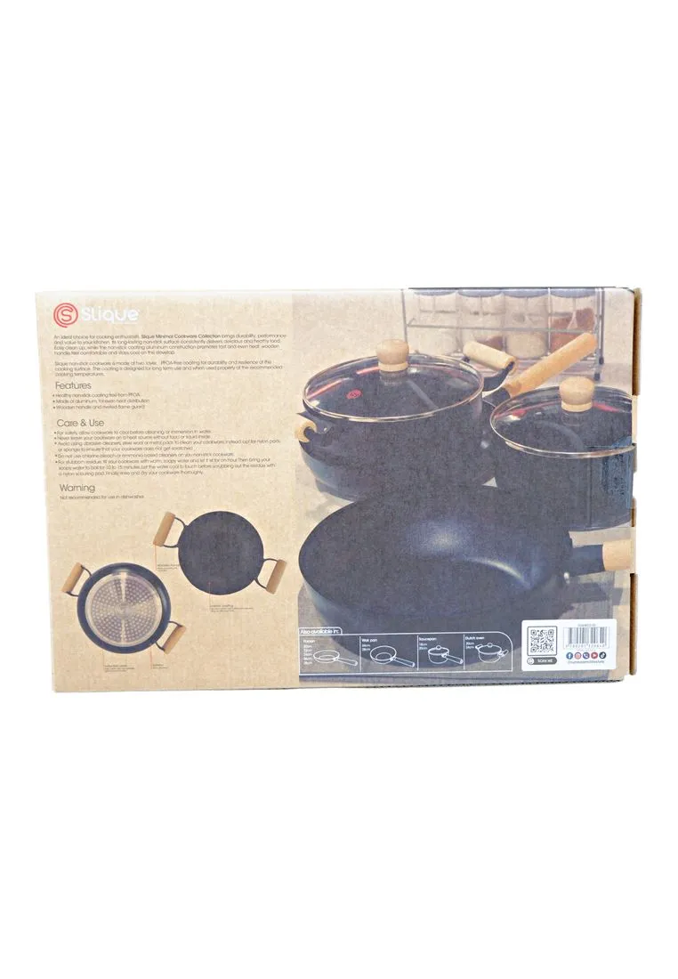 Slique Minimal Collection Ceramic Dutch Oven - Black