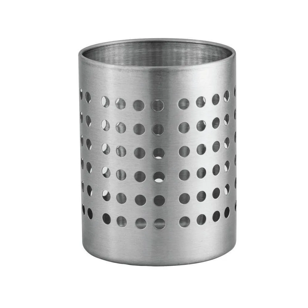 Small Round Stainless Steel Utensil Holder