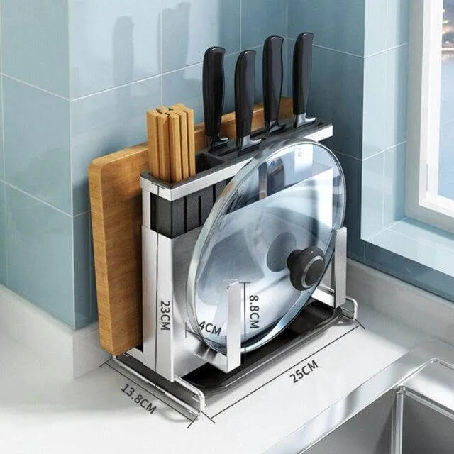 Stainless Steel Kitchen Utensils Organizer Drying Rack
