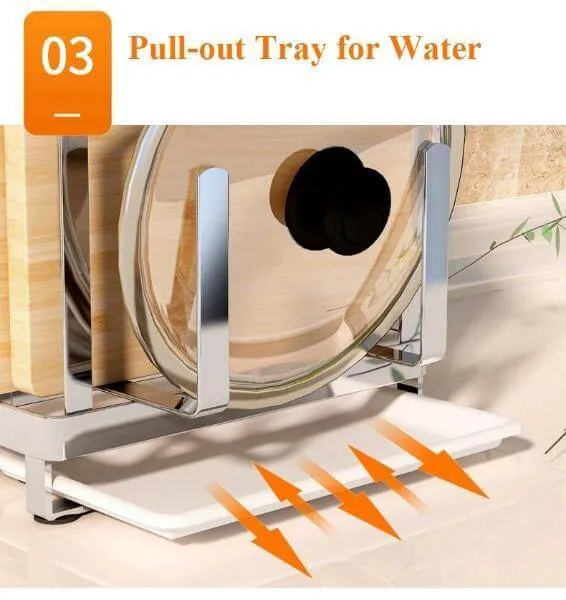 Stainless Steel Kitchen Utensils Organizer Drying Rack