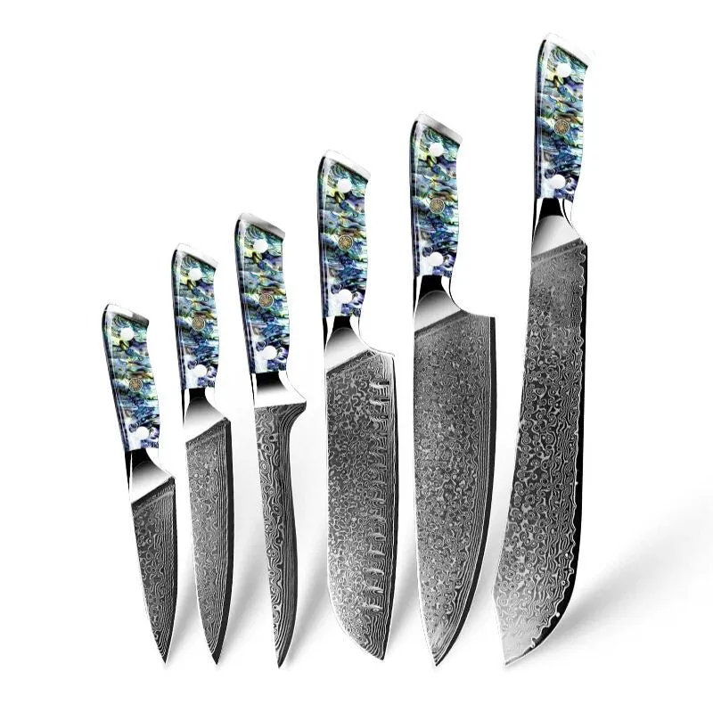 Supreme Sharp Damascus Japanese Knives Set