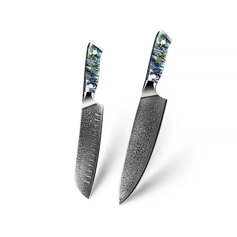 Supreme Sharp Damascus Japanese Knives Set