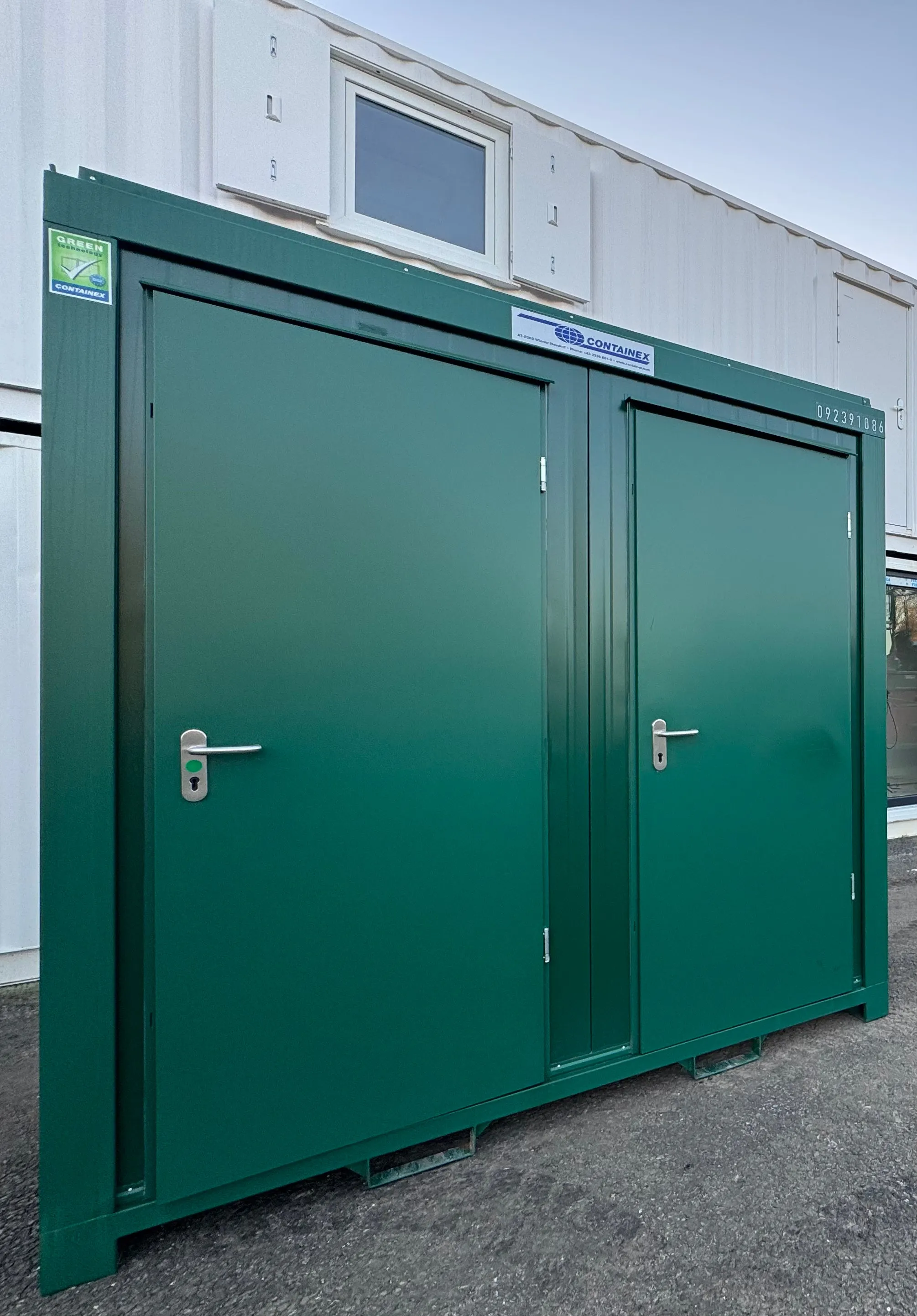 Toilet & Shower Block | 8x5 Ft | Brand New |Portable Toilet Blocks| GREEN | Shower Blocks | No 855 G