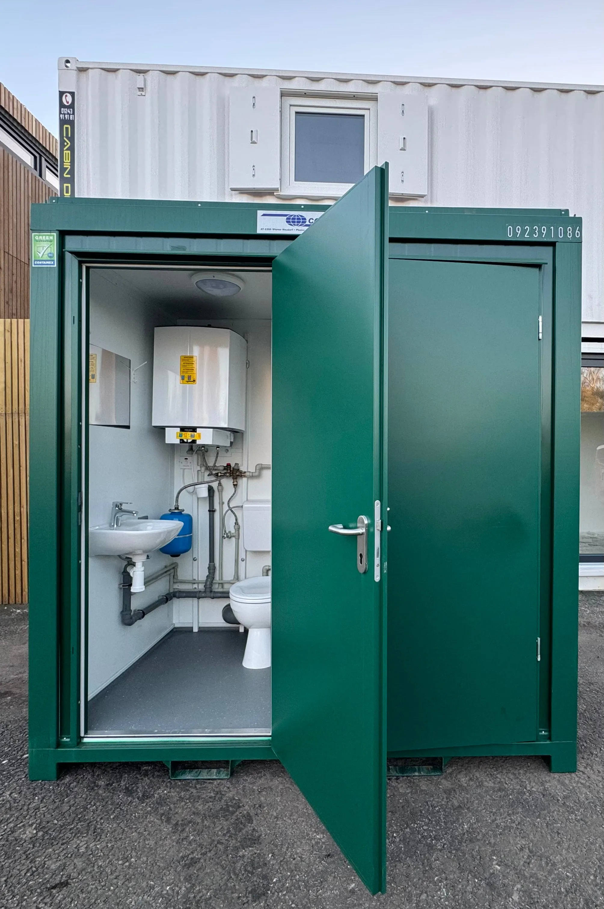 Toilet & Shower Block | 8x5 Ft | Brand New |Portable Toilet Blocks| GREEN | Shower Blocks | No 855 G