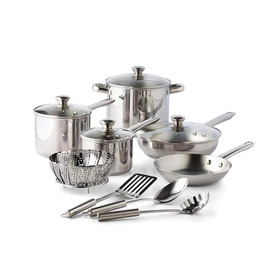 Tools Of The Trade Stainless Steel 13 pc Cookware Set