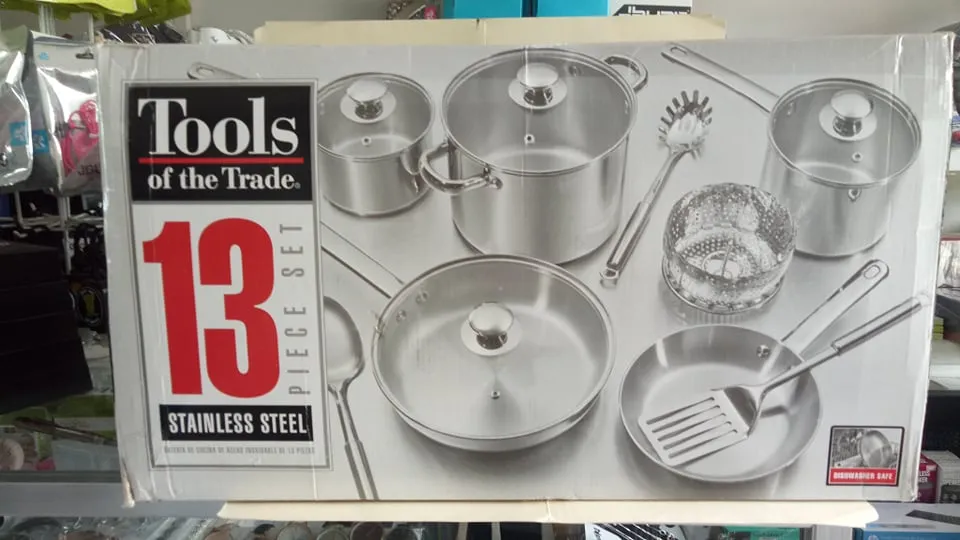 Tools Of The Trade Stainless Steel 13 pc Cookware Set