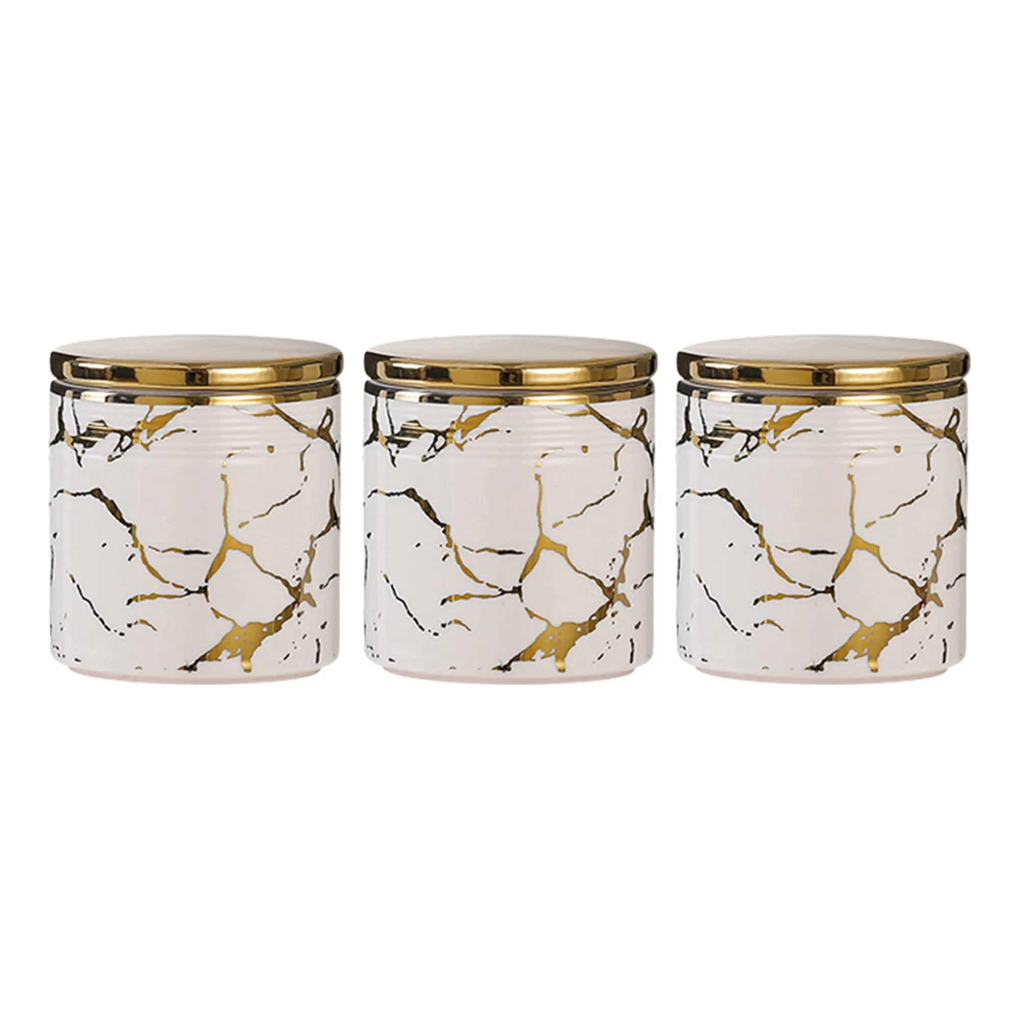 UMAI Ceramic Jars For Kitchen Storage With Ceramic Lids | Airtight Kitchen Containers Set | Kitchen Accessories Items | Multipurpose Jars For Pickles Nuts Dry Fruits | 310ml each | Pack of 3